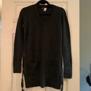 Tunic style knit sweater